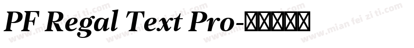 PF Regal Text Pro字体转换
